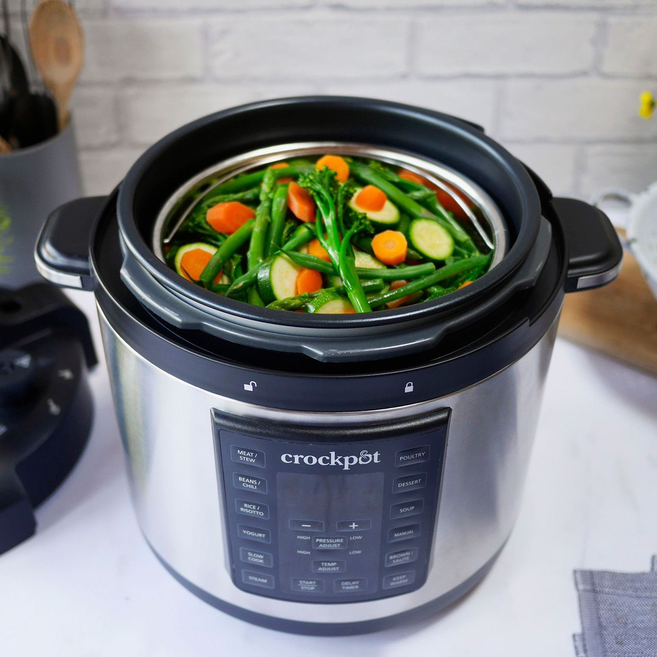 Crockpot® Express XL 7.6L Cooking Pot and Steamer Basket